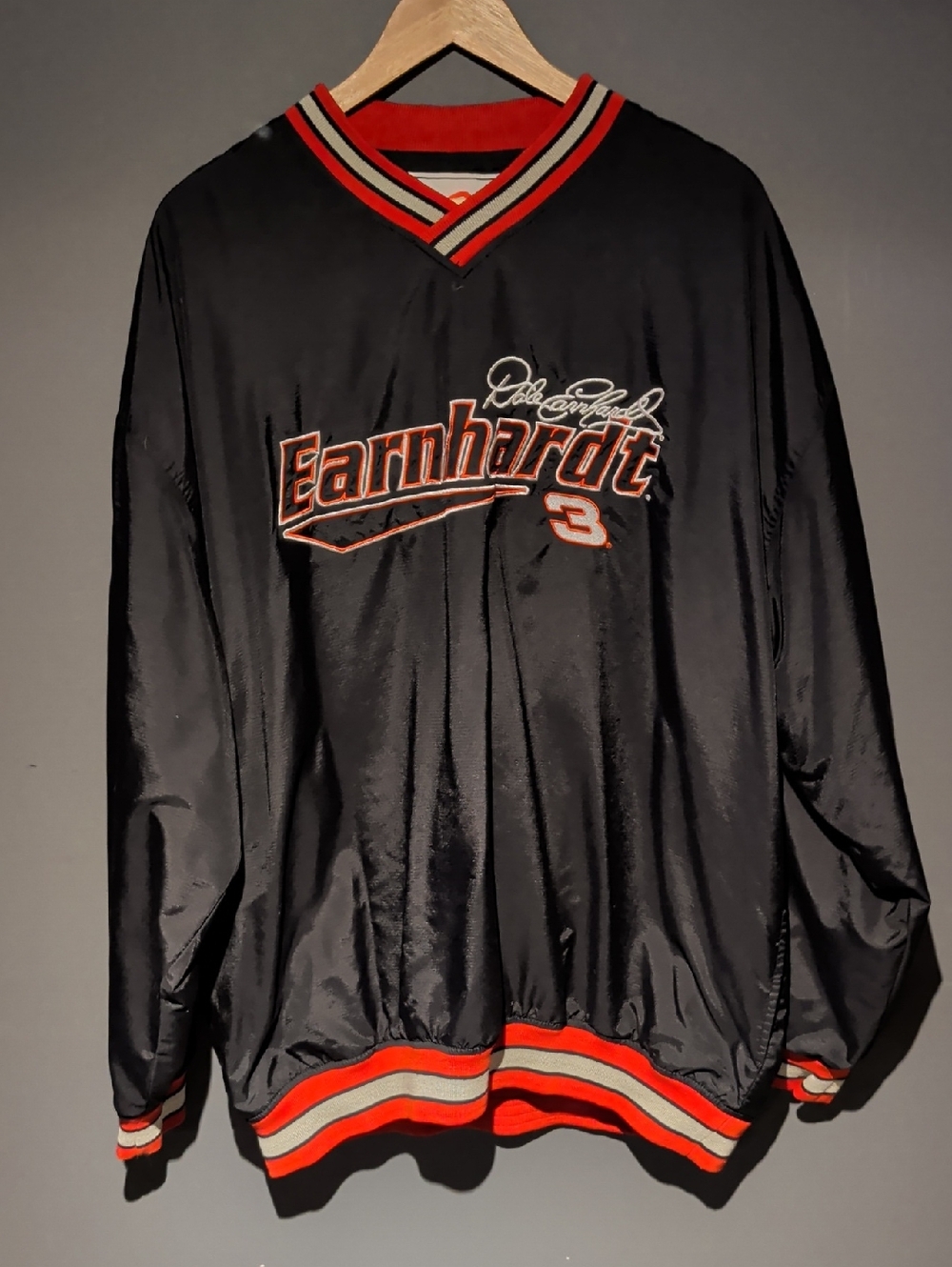 Chase Authentics Black and Red Earnhardt 3 Pullover Jacket